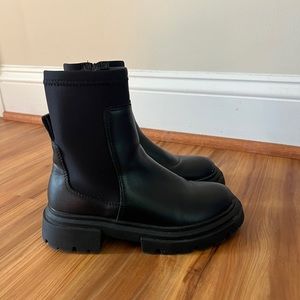 Zara girl leather boots